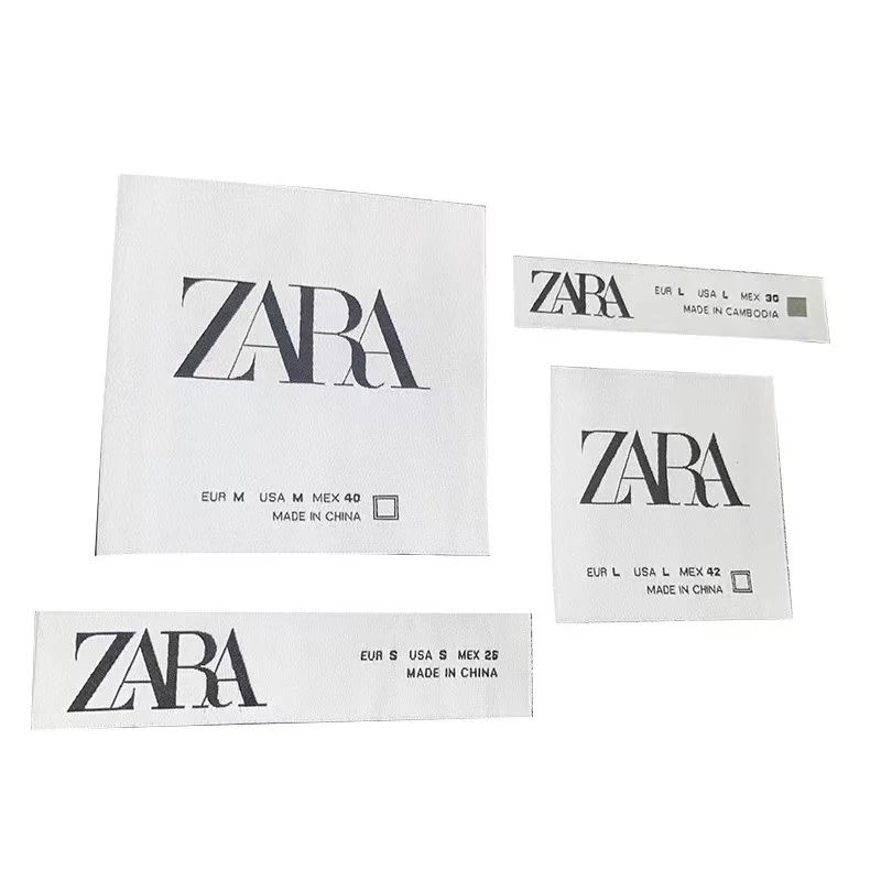 White Label Washable Clothing Neck Screen Garment Label Price Tag Clothing Label For Garments