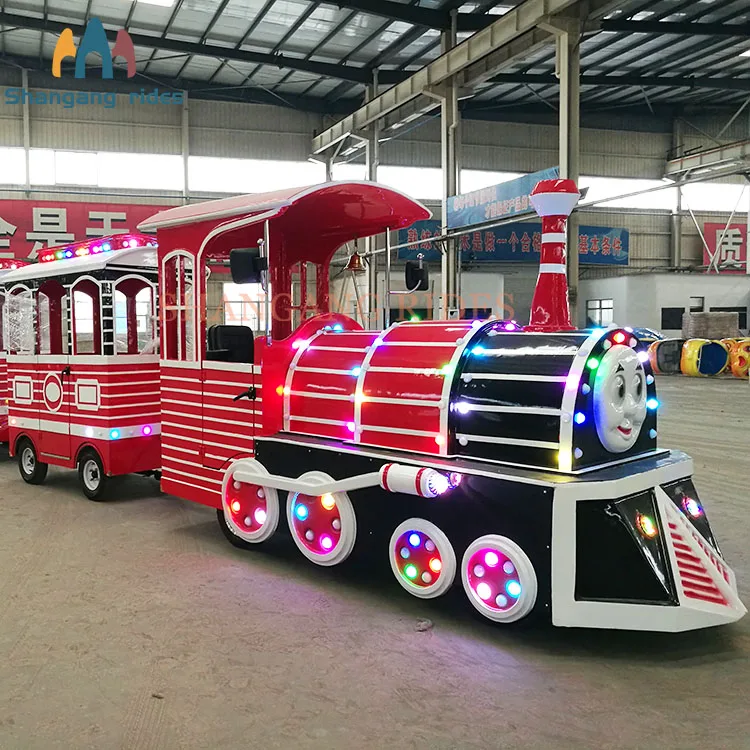 China Supplier Amusement Park Train Commercial Electric Thomas Ride On Train Kids Electric Trackless Train For Sale