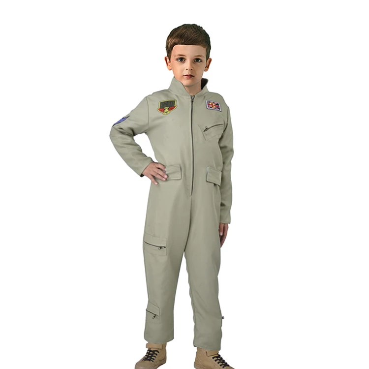 Детский костюм для косплея, летный Костюм ВВС, комбинезон американского военного типа