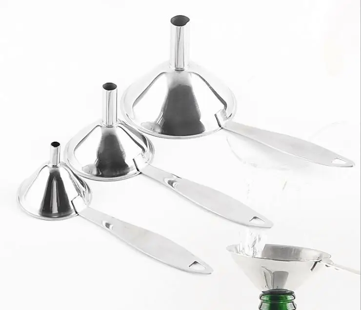 Food Grade Stainless Steel Funnels for Liquid, Spices, Powder, Lotion, Oils set of 3