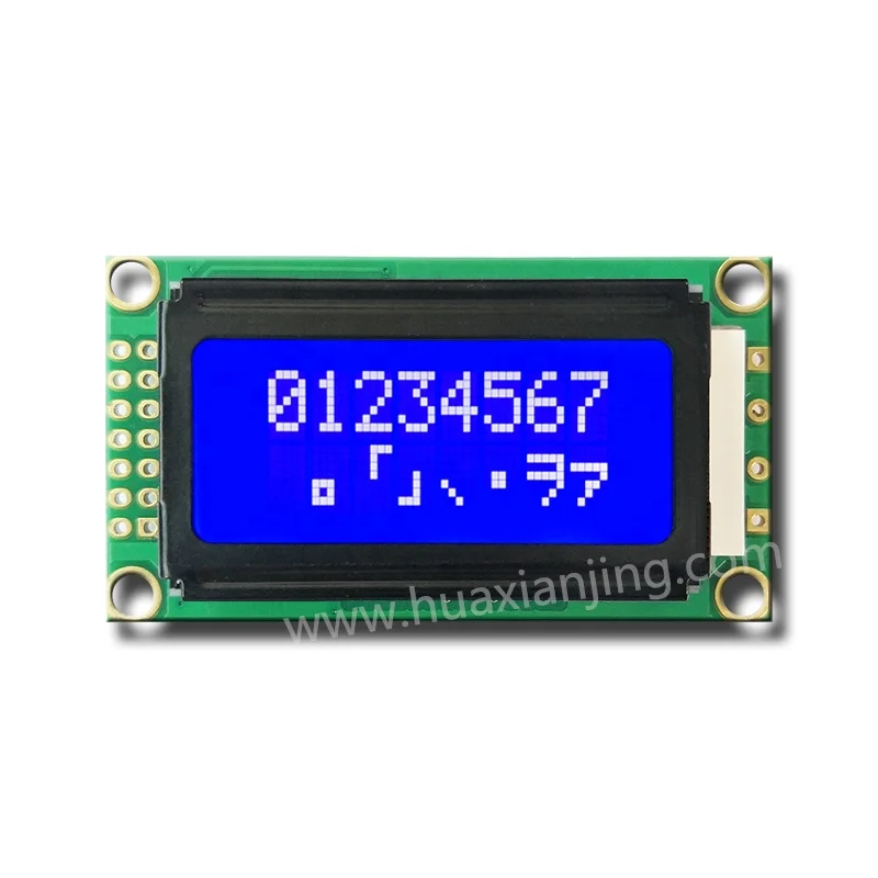 Hot Sell Blue STN 8x2 Character 16 Pin MCU LCM LCD Display Module