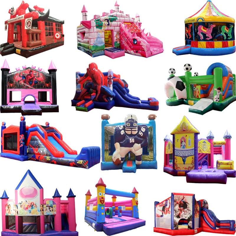 Commercial Inflatable Moonwalk Bouncy Jumper Castle Inflatable Bouncer Slide Combo