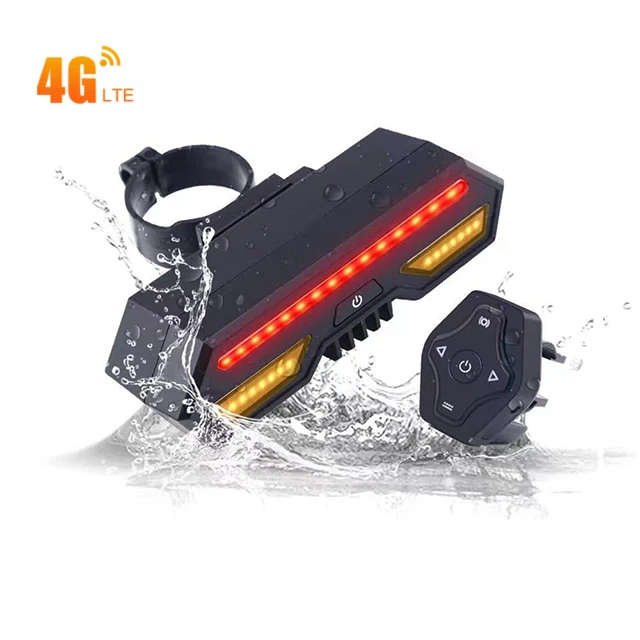 Bike GPS Tracker 2400mAh 4G For Motorcycle Tracking With Web and IOS  Android APP Brake Light GPS Locator