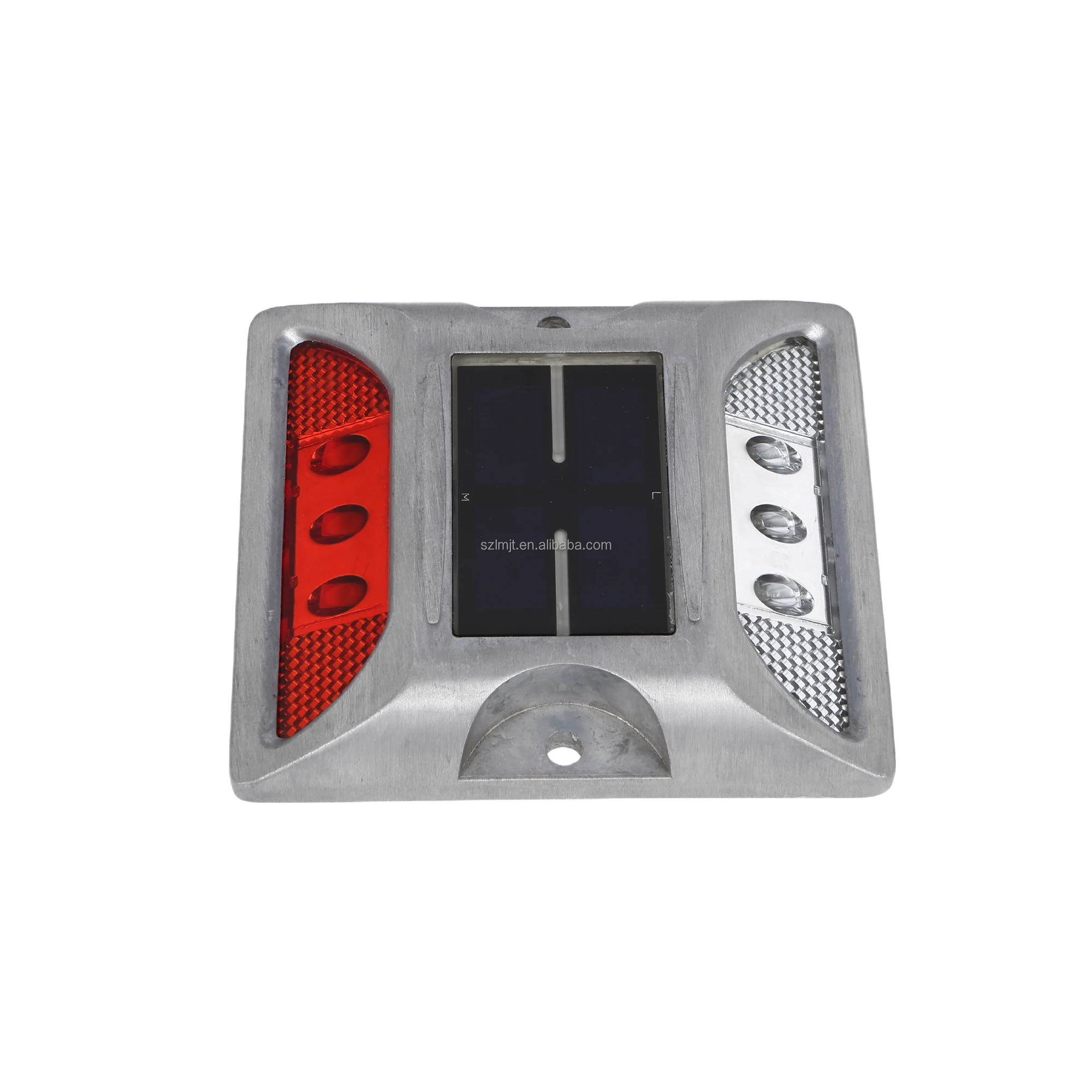 High Compression Resistance  IP68 Waterproof Solar Powered Cat Eyes LED Flashing Light Aluminum Raised Driveway Marker Road Stud