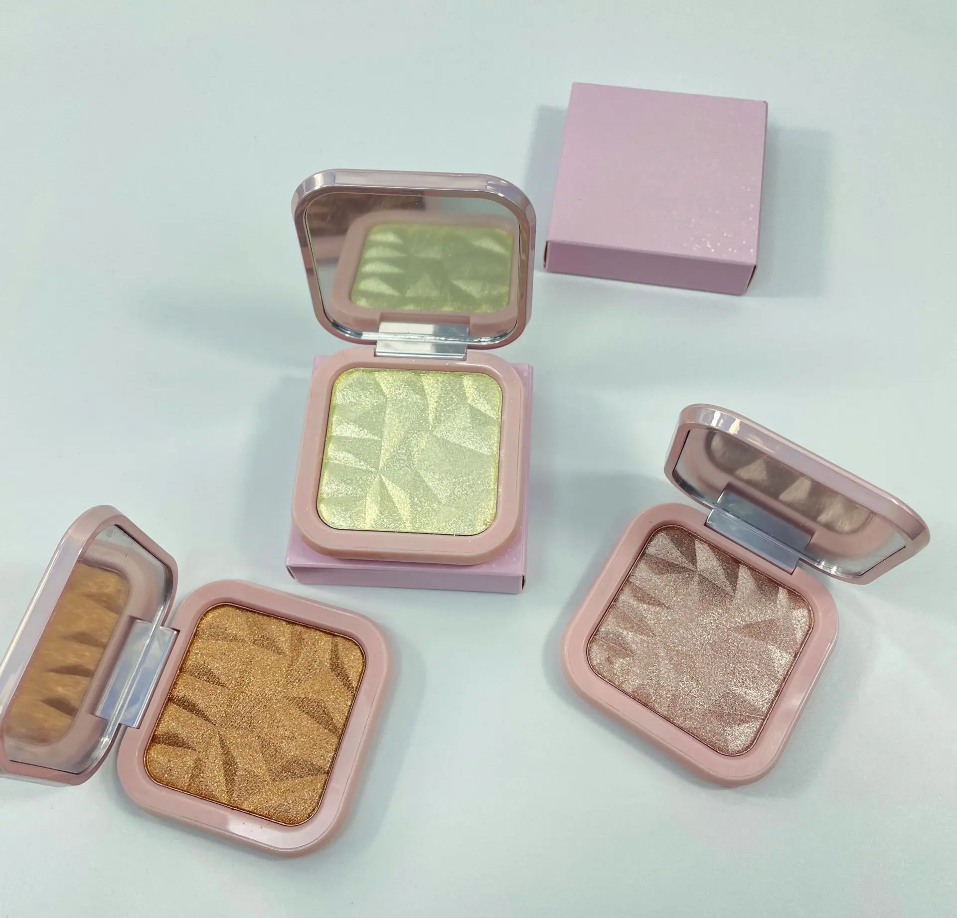 Wholesale Makeup Pressed Powder shimmer highlighter palette Face Beauty Highlight 8 colors private label highlighter makeup
