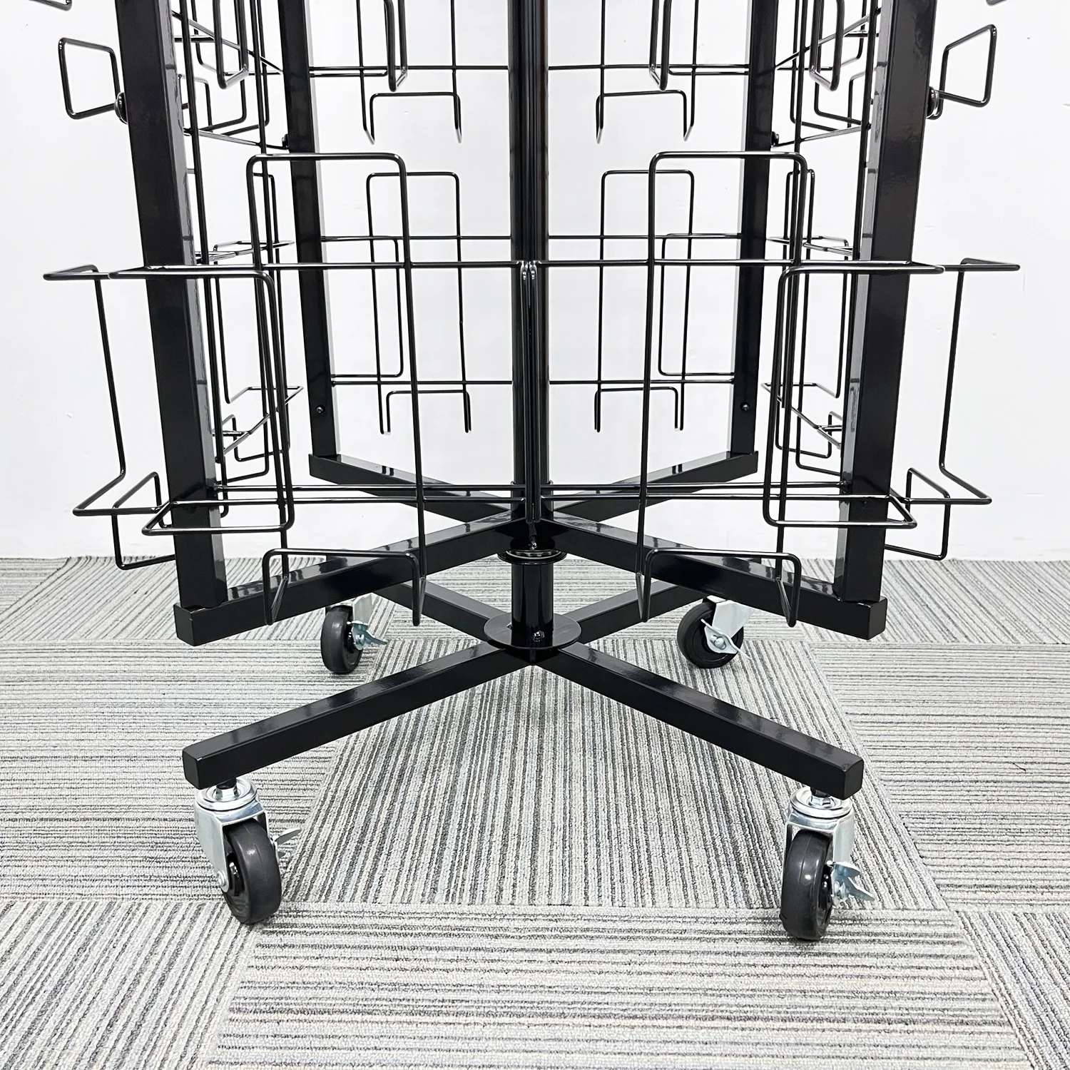 Spinning Book Shop Metal Wire 40 Pocket Book Rack post calendar comic book Brochure magazine greeting card display stand rack