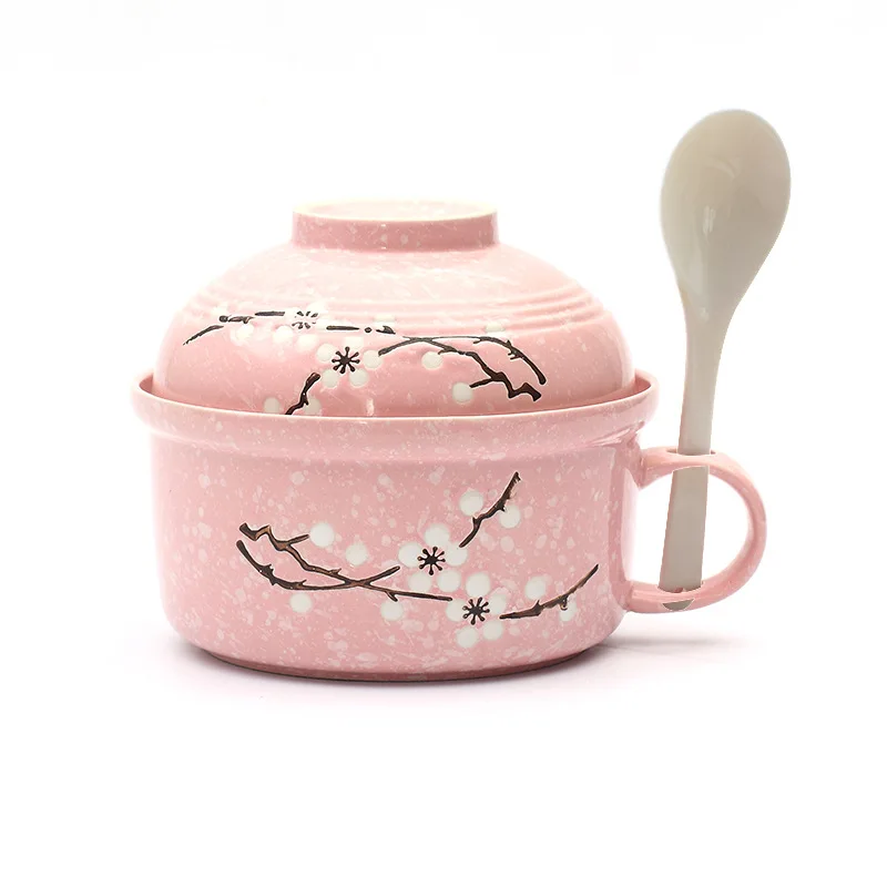 cat shape home beef oatmeal noodle mug instant ramen bowl instant bowl ceramic for noodle