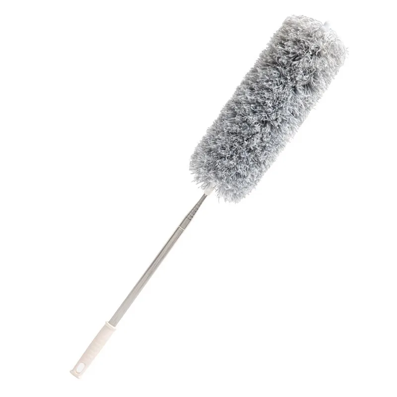 2.8m Telescopic Dust mop Handle with Bendable Head Washable 110 inches Microfiber Extendable superfine Fluffy duster
