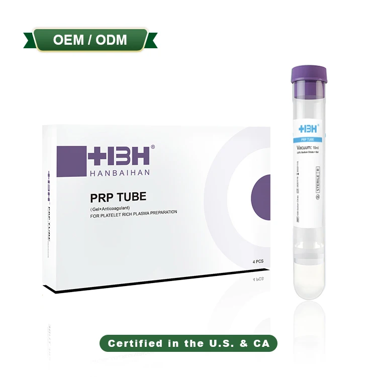 HBH 10ml OEM Plasma Separation Cure PRP Tube for Knee Joint PRP Therapy