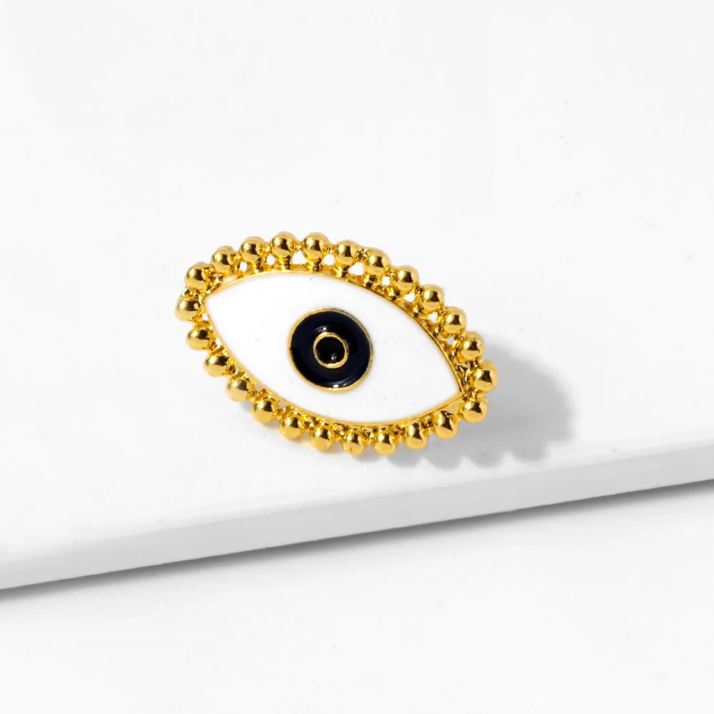 
2019 Hot Selling Metal Earring With Epoxy Gold Stud Earrings For Women Eye Earrings 