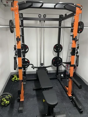 Wholesale Fitness Equipment Indoor Home  Adjustable Barbell Squat  Power Rack  For Strength Training