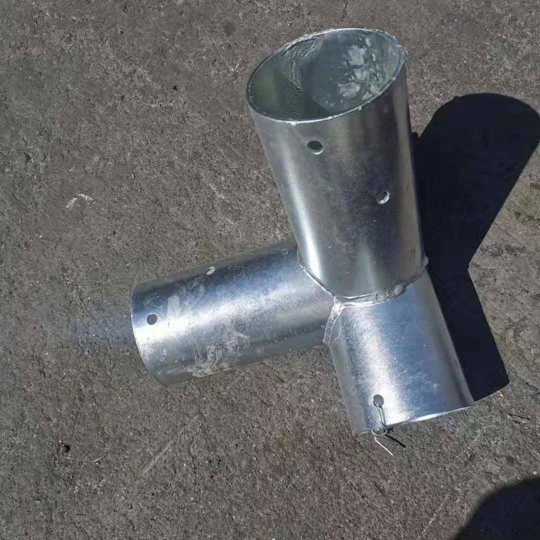 Galvanized Steel frame tent tube 3 way canopy pipe connector tent corner
