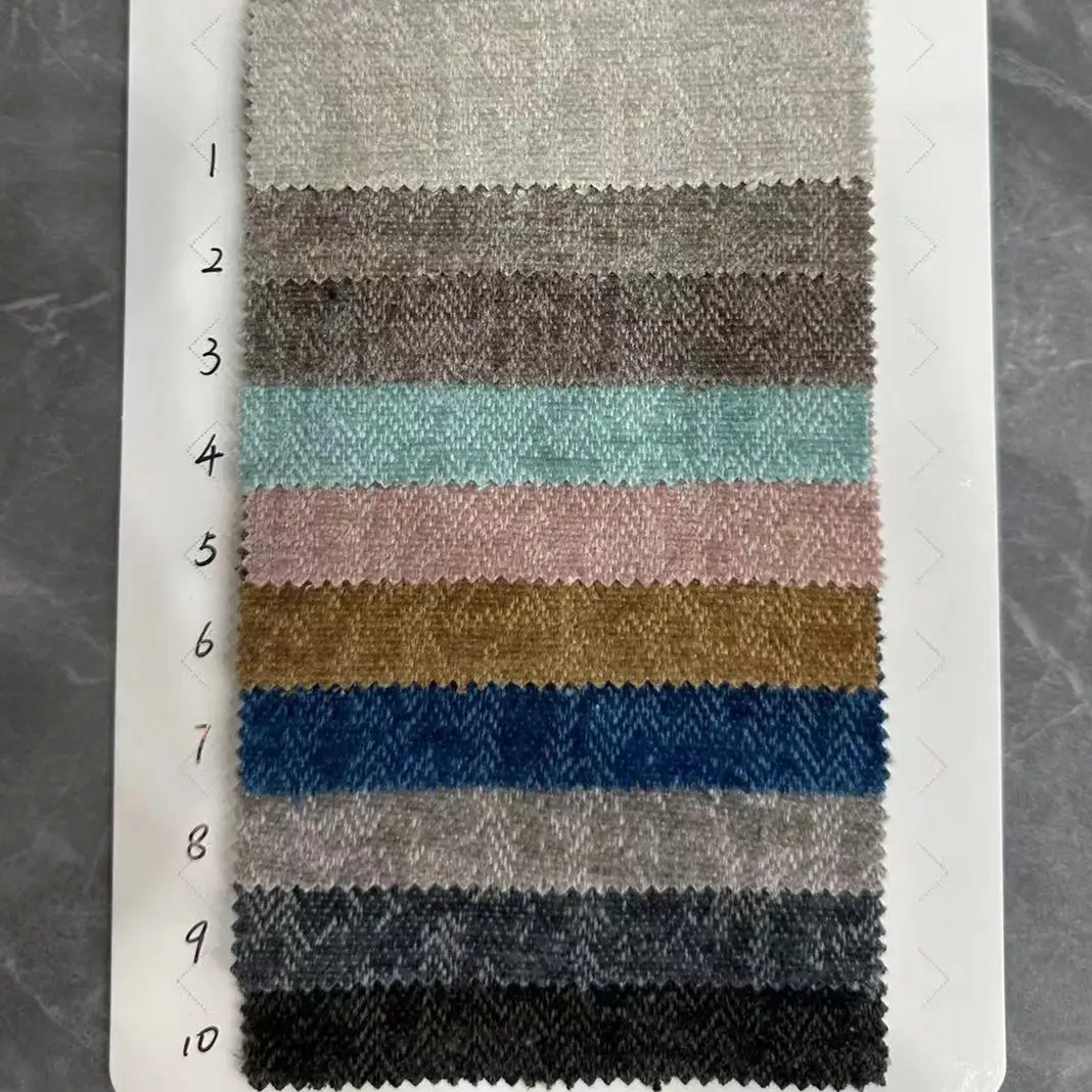 Luxury Modern Chenille Ice Crushed Velvet Sofa Furniture Covers the Most Popular Living Room Curtain Fabric