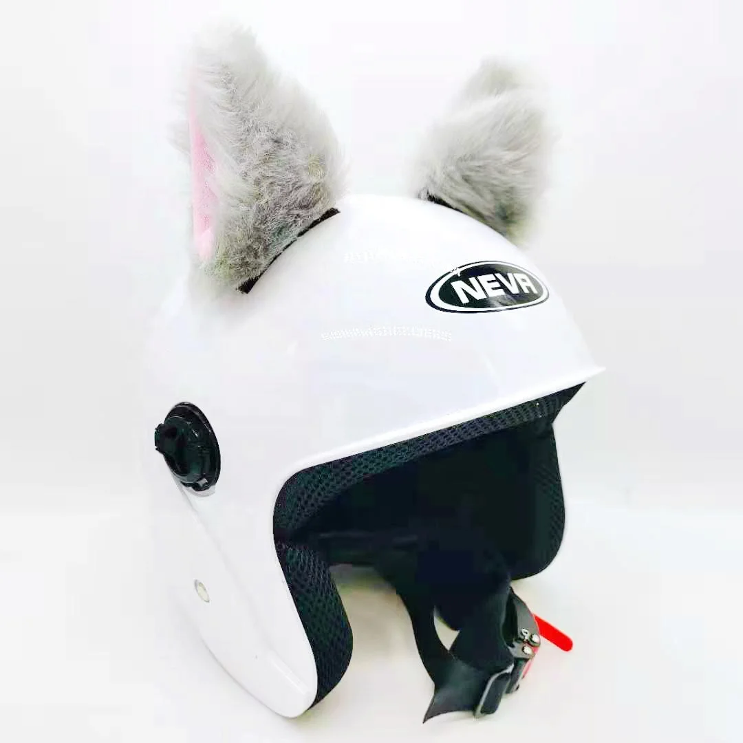 New Helmet cat Ears plush horns Covers for Snowboarding for Motorcycle Bicycle Sport