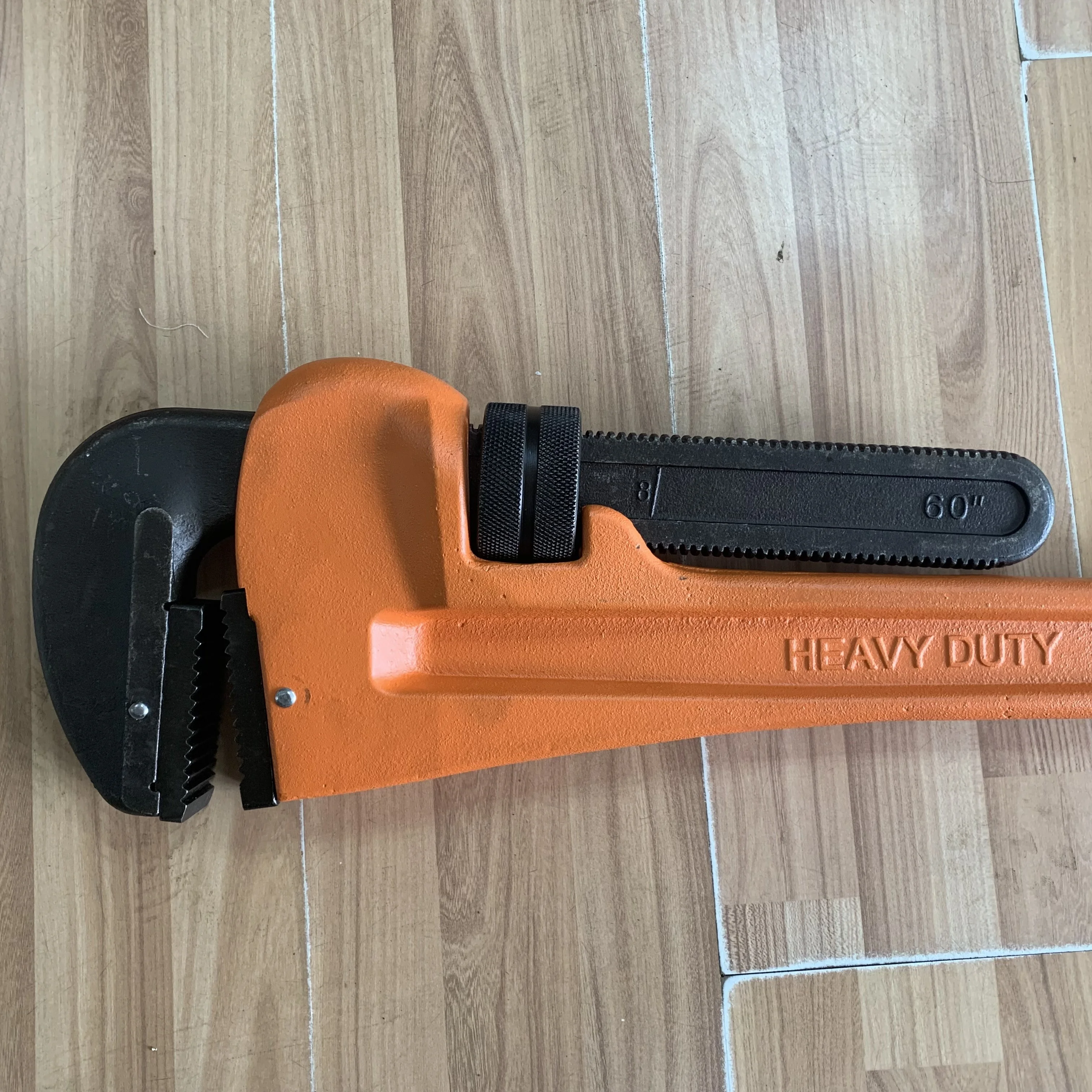 Heavy Duty American Type Adjustable Handle Pipe Wrench Heavy Duty Straight Pipe Wrench