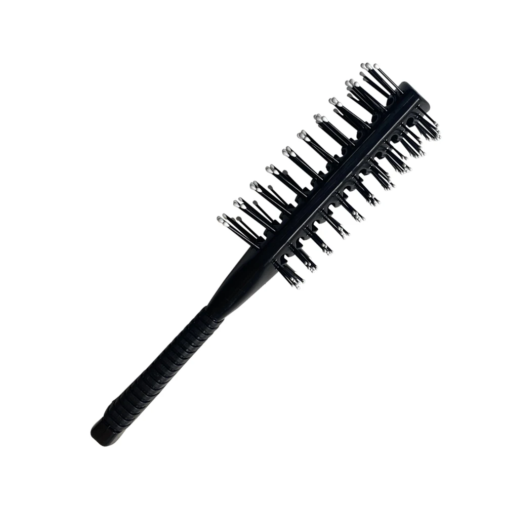 Professional plastic beauty double sided double side hair brush culing vent self cleaning self-clean hair brush wholesale