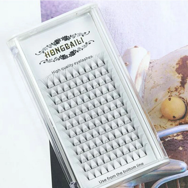 Chinese supplier wholesales High-grade fiber 10P Russian volume lashes individual eyelash extension kit