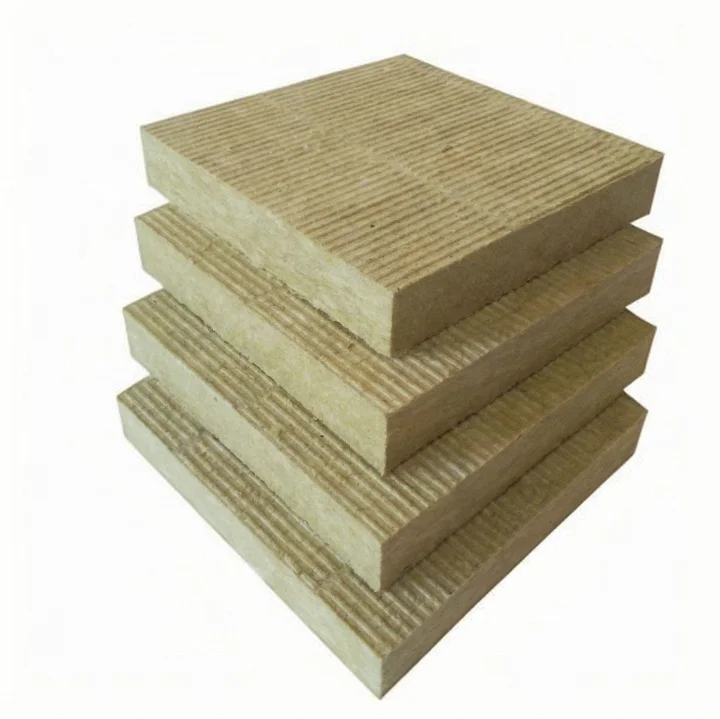 Rock wool heat insulation Rock wool acoustic wall panel 40mm-100mm  140-200kg/m³ insulation rockwool panel