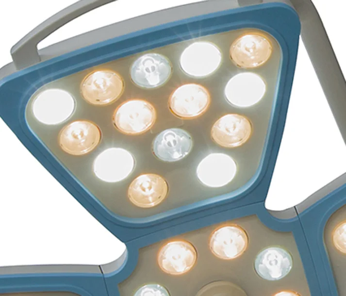 Surgical shadowless light ceiling led operating lamp manufacturer with optional camera