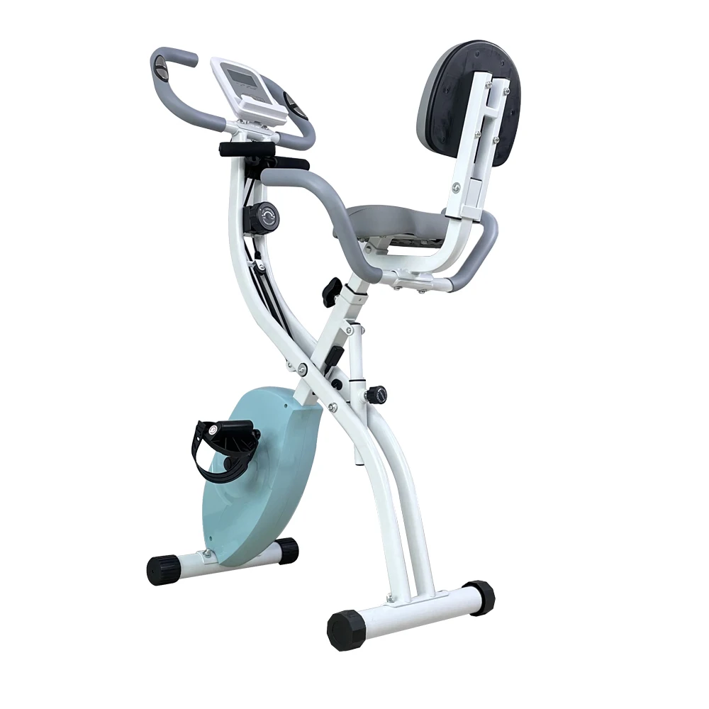 Magnetic Folding Exercise Bike Home Gym Cycle For Indoor Fit Training Stationary Cardio Xbike