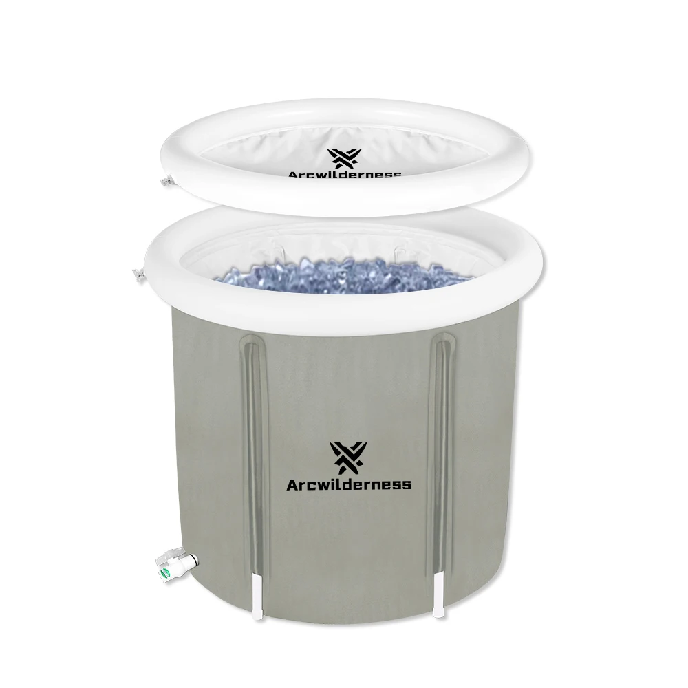 Inflatable Ice Bath Tub cold plunge Portable PVC Folding Fitness Large recovery pod - ice bath Bath tube Cold Plunge Tub