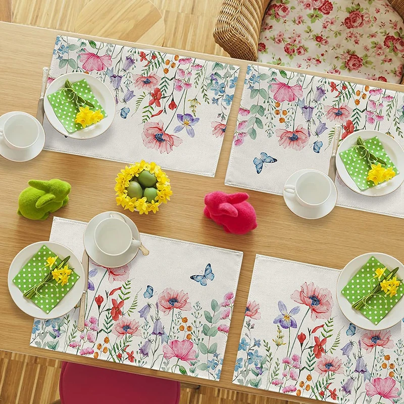 Premium Luxury Cotton Napkins Modern Disposable PVC and Paper Wedding Place Mats Whitewash Woven Elegance Placemats