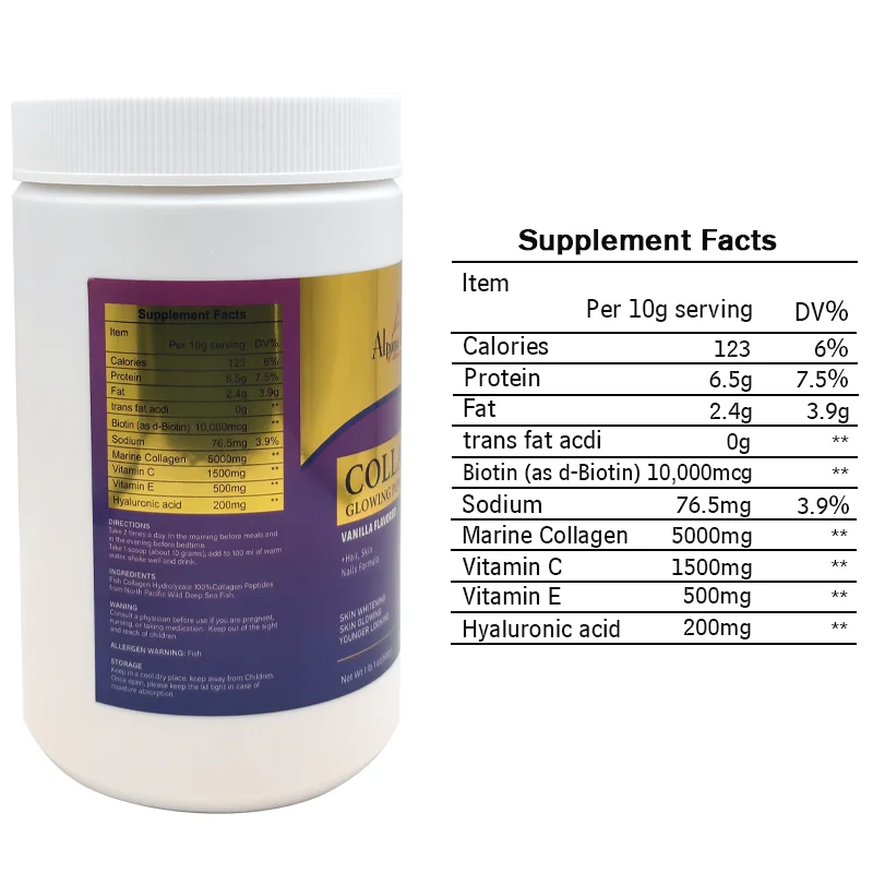 OEM Custom Skin Whitening And Brightening Natural Organic Vegan Whey Protein Powder For Women