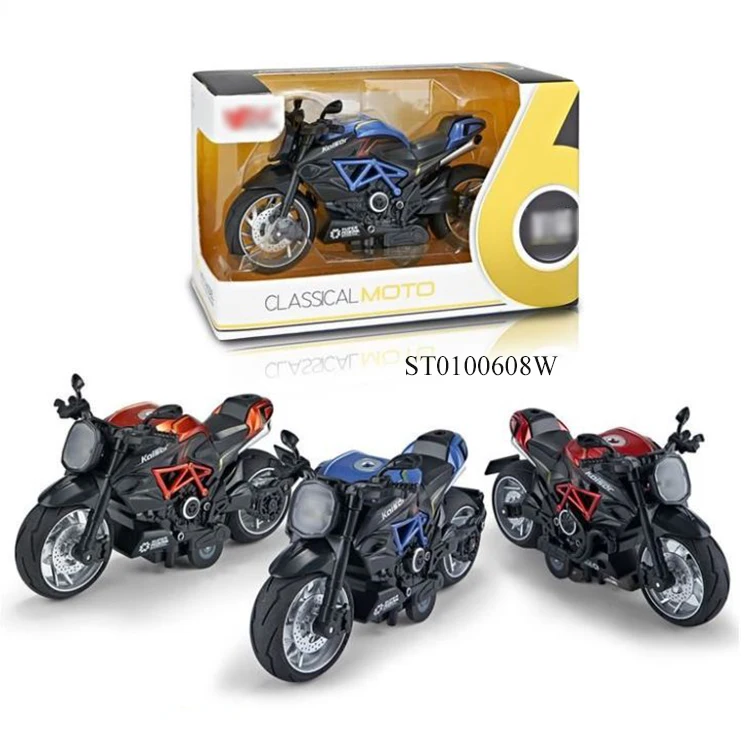 1:10  scale pull back mini alloy motorcycle toy motorcycle for children