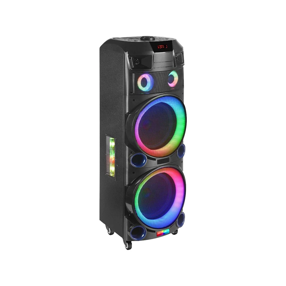 Professional Single 12 Inch Rechargeable Portable Bluetooths Trolley Party Wireless Karaoke Sound Box speaker With Pull Rod