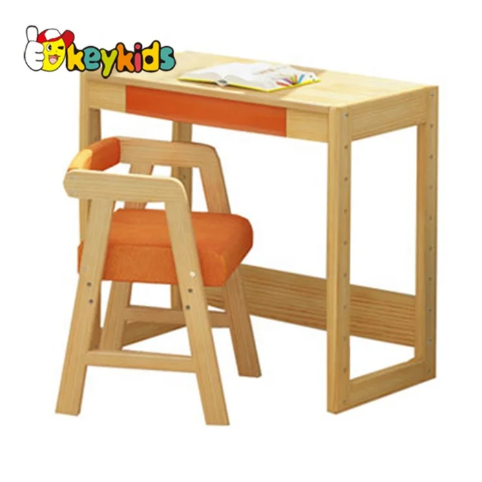 kids study table chair set, kids writing table and chair, school wooden table and chair for kids W08G157A