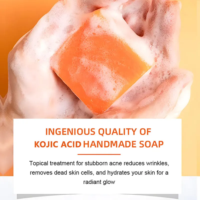 Facial Cleaning Beauty Bath Handmade Private Label Kojic Savon Skin Whitening Kojic Acid Soap