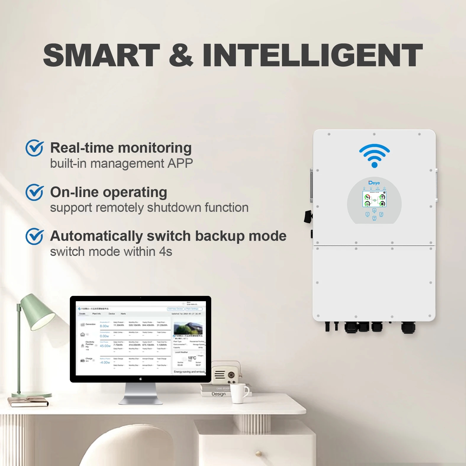 Deye SUN-5/6/8/10/12/15/20/25K-SG01HP3-EU-AM2 HV Battery Supported Three Phase Deye Hybrid Solar Inverter 12KW 15KW 20KW 25KW AC