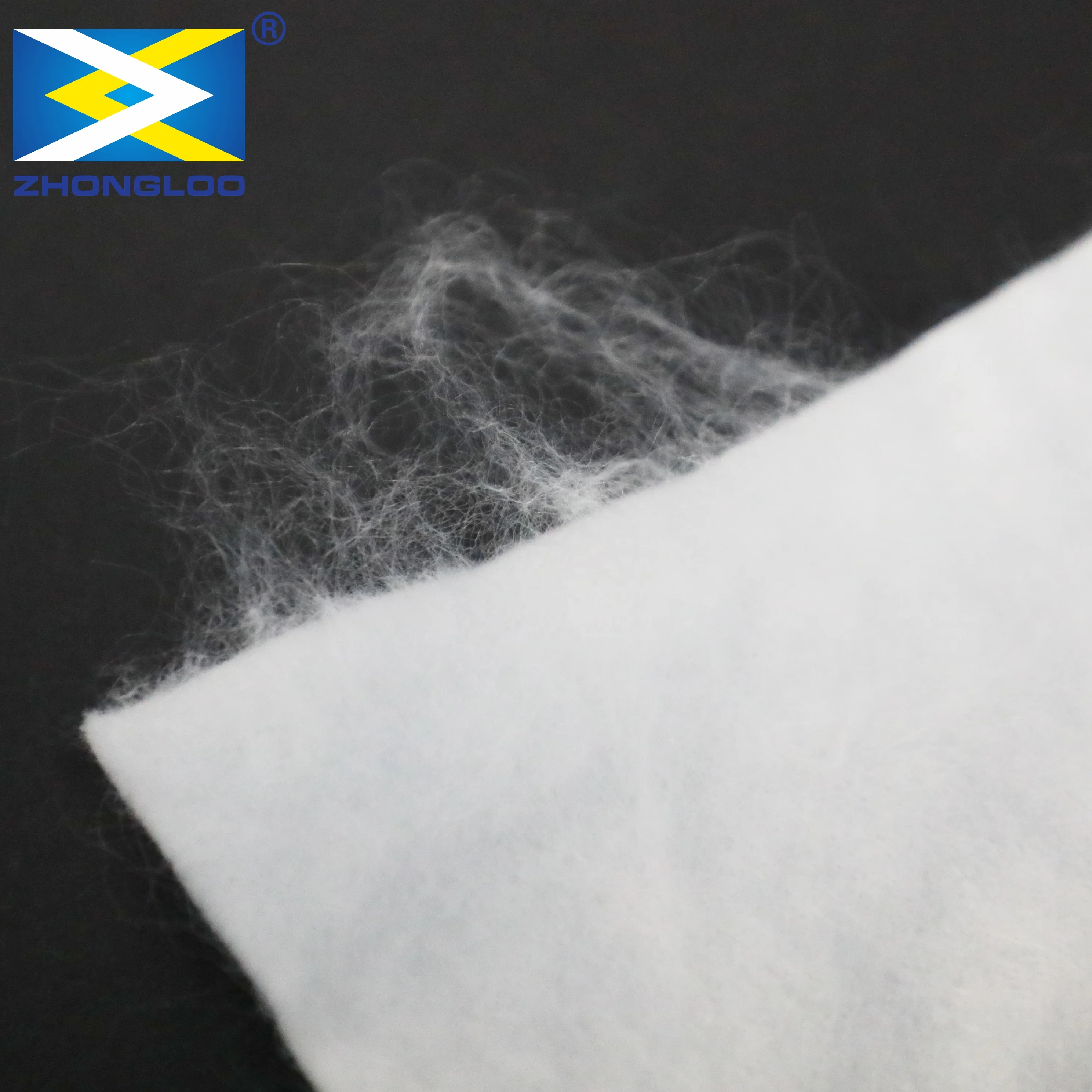 White 100% Polyester non woven geotextile for road dam Building Construction