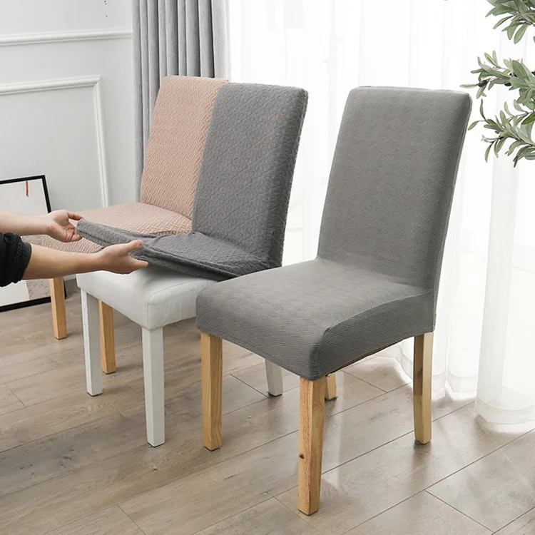 Wholesale Solid Color Plush Spandex Chair Cover Slipcover Decoration for Home Hotel