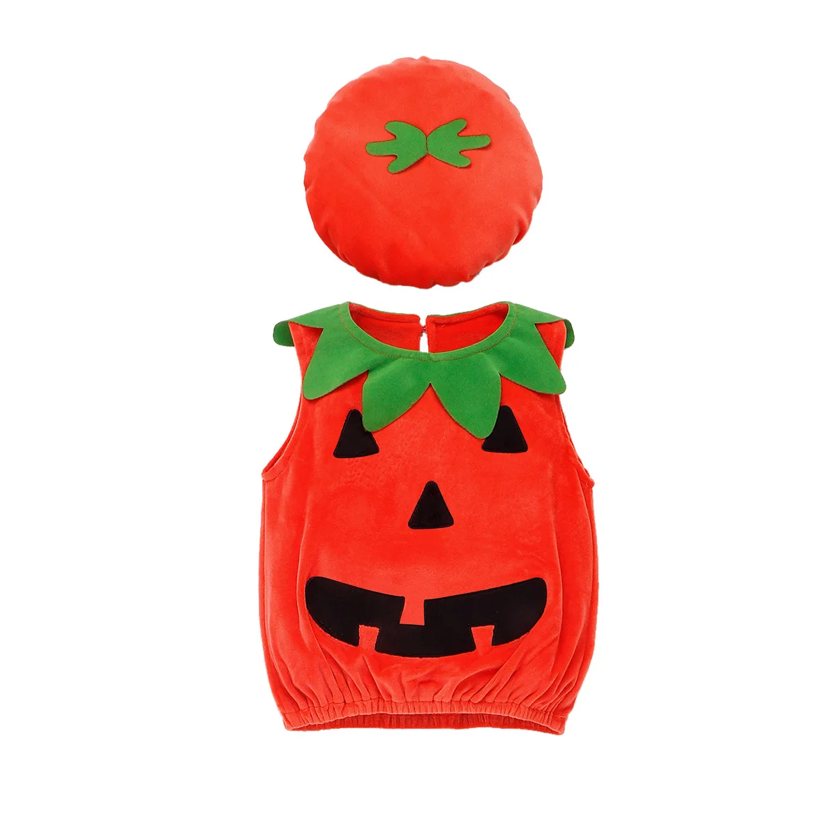 Toddler Infant Baby Boy Girl Cosplay Pumpkin Halloween Outfits Vest Tops Hat Newborn Halloween Costume For Baby Girl Clothes Set