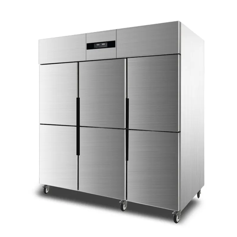 6 Door Direct-Cooling Commercial Refrigerators Upright Refrigerators and Freezers