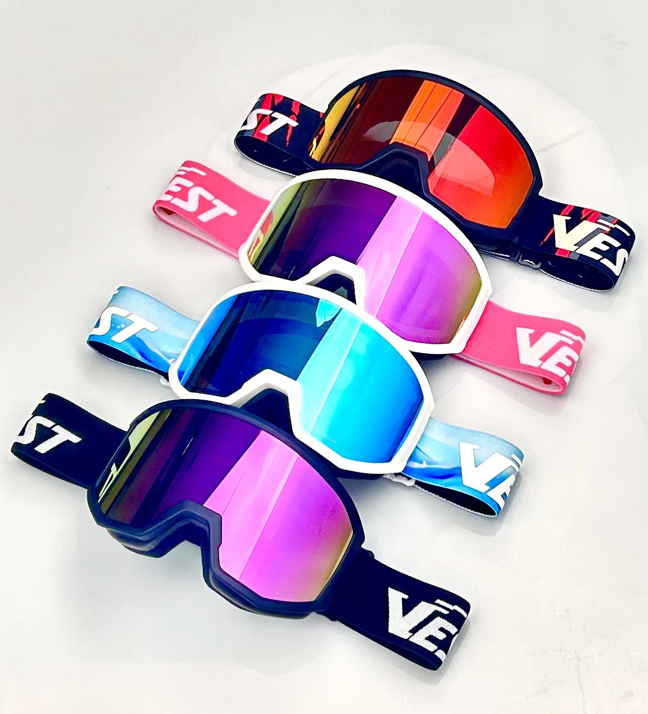 Custom Ski Snowboard Goggles For Men Women OTG Snow Goggles Anti Fog UV Protection Ski Glasses