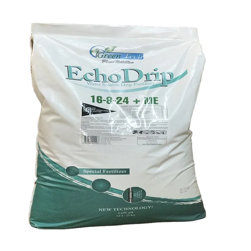 Green Tech Echo Drip Water Soluble Drip Fertilizer Powder 16-8-24+TE-  15-05-35+TE  - 18-18-18+TE - 15-30-15+TE