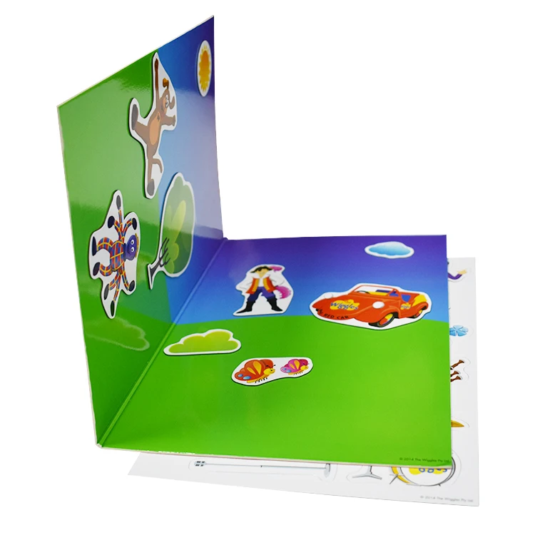 2-13 Years Custom Design Magnetic Book Set Children Educational Sticker Set Magnetic Book