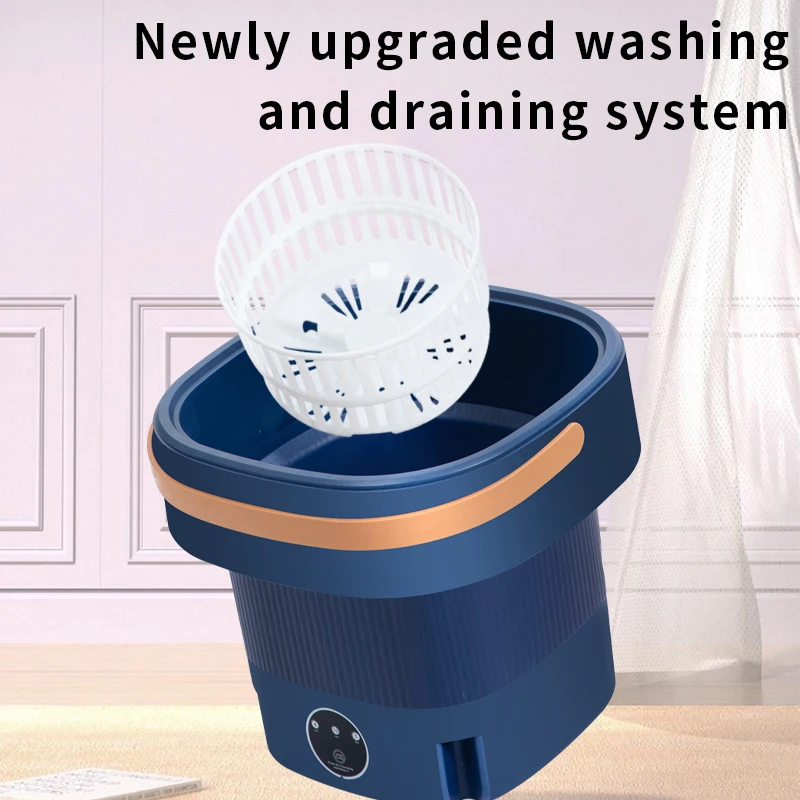 12L Underwear Socks Fully-automatic Electric Foldable Tub Laundry Washer Portable Mini Folding Washing Machine With Spin Dry