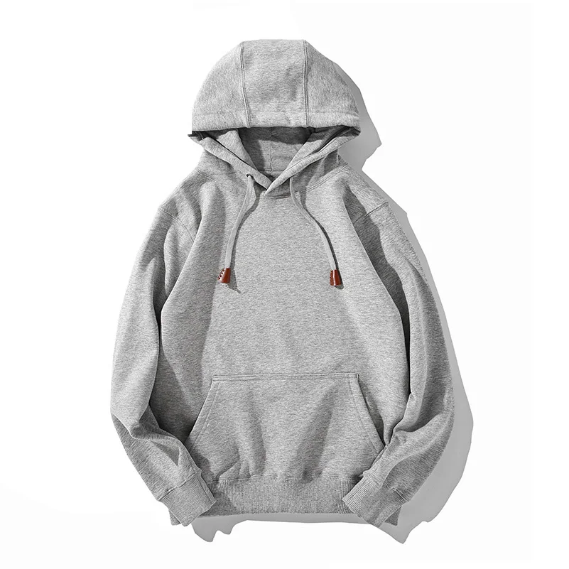 OEM Free Sample Men Hoodie Set Sweatshirt 56 Cotton 45 Polyester Long Sleeve Printed Oversize Pullover Hoodies Wholesale Black