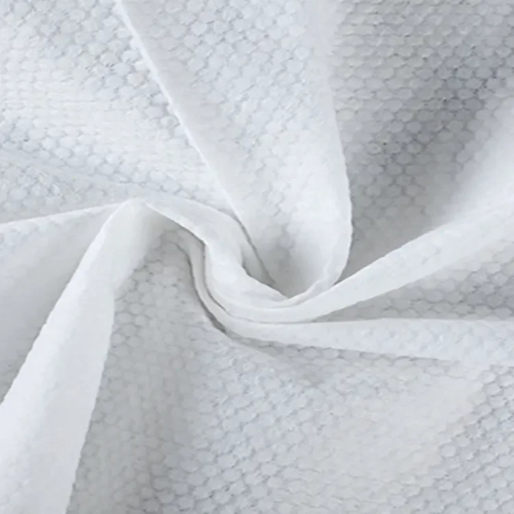 20%viscose80%polyester Embossed spunlace nonwoven for wet wipes (non woven/roll)