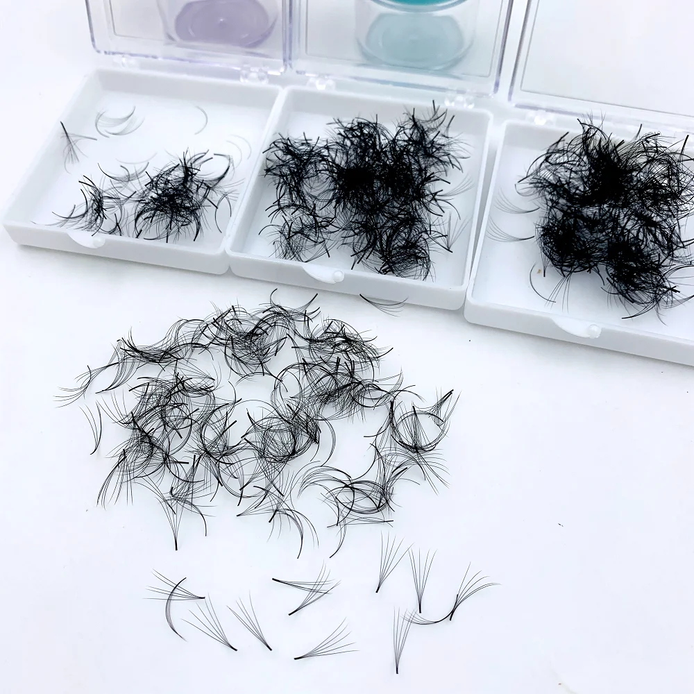 Customized Handmade Promade Fan Premade Loose Volume Fans Eyelashes Extensions Russian Volume Lashes 0.05 0.07 mm False eyelash