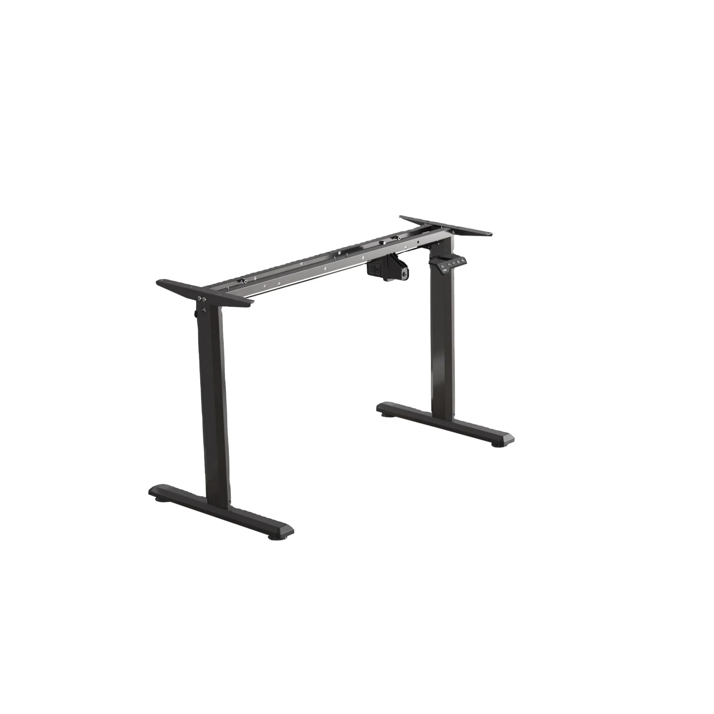 Intelligent Motorized Electric Sit Stand Up Lift Table Frame Up And Down Single motor Double Column Adjustable Desk