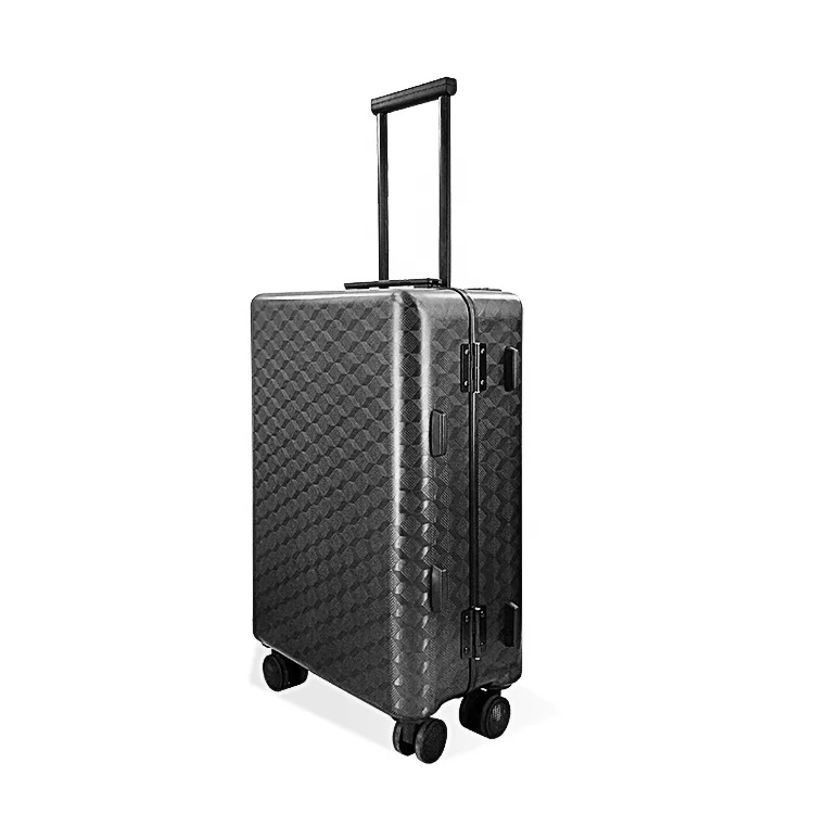 
wholesale promotional carbon fiber suitcase luggage bag for travel with usb 