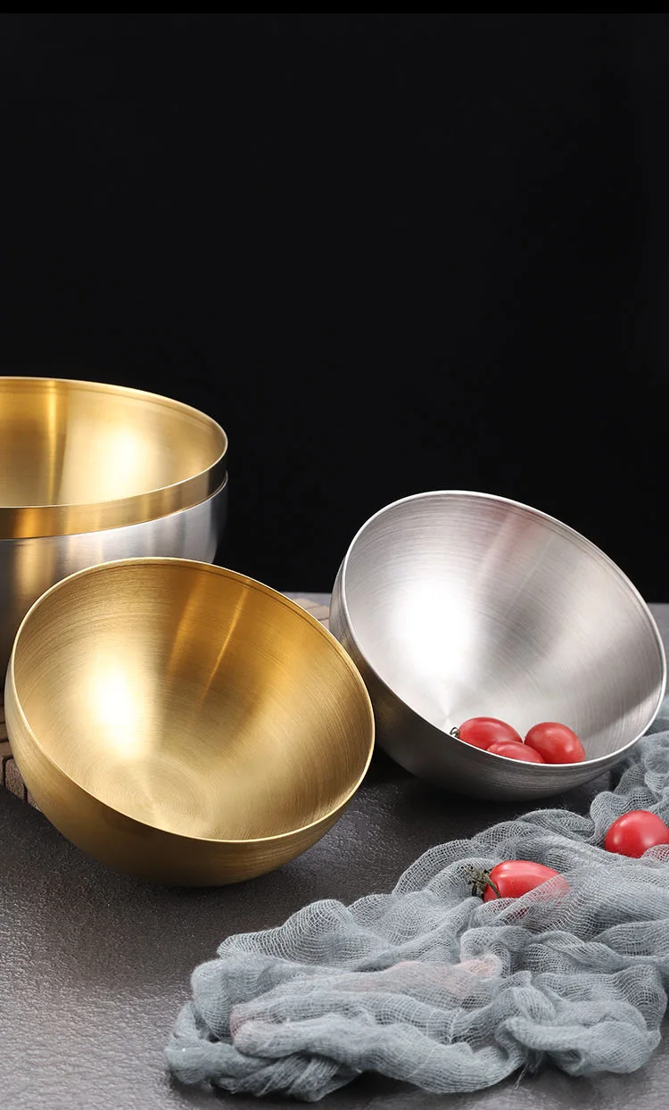 Food Grade Reman Bowl Stainless Steel Hotel Mixing Salad Bowl