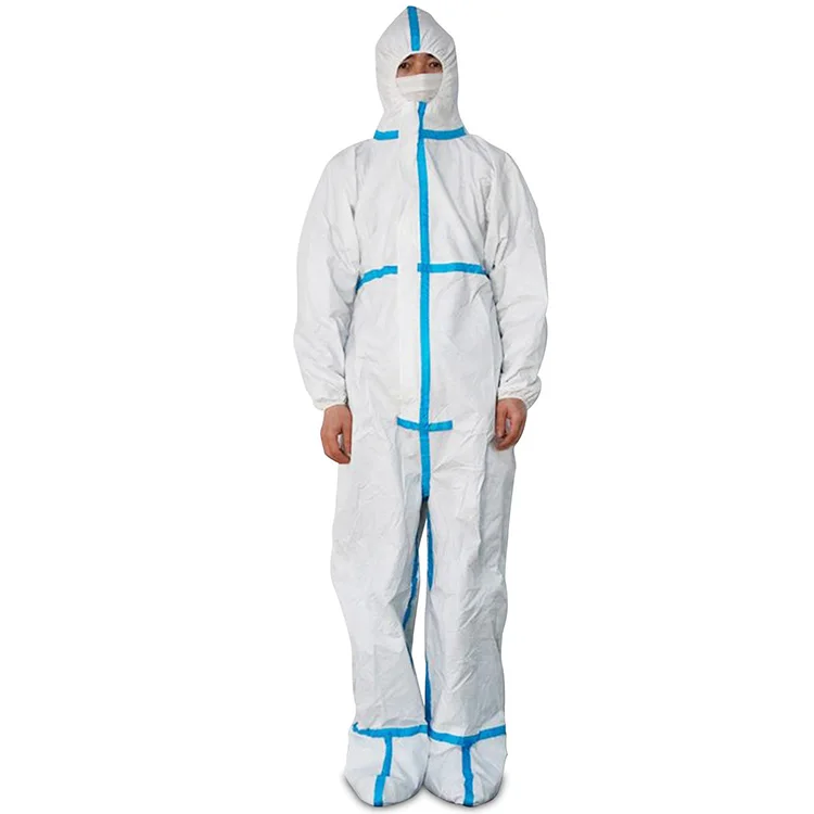 High quality level 3 isolation gown with cuff non woven safety protective isolation gown