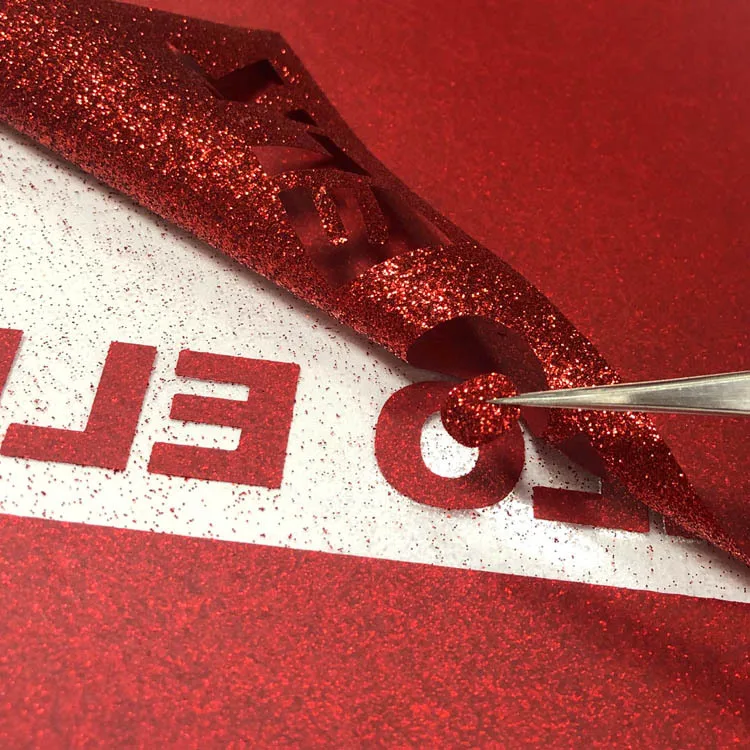 Glitter Powder Heat Transfer Vinyl  Htv Vinyl Paper Replace Cricut HTV Vinyl