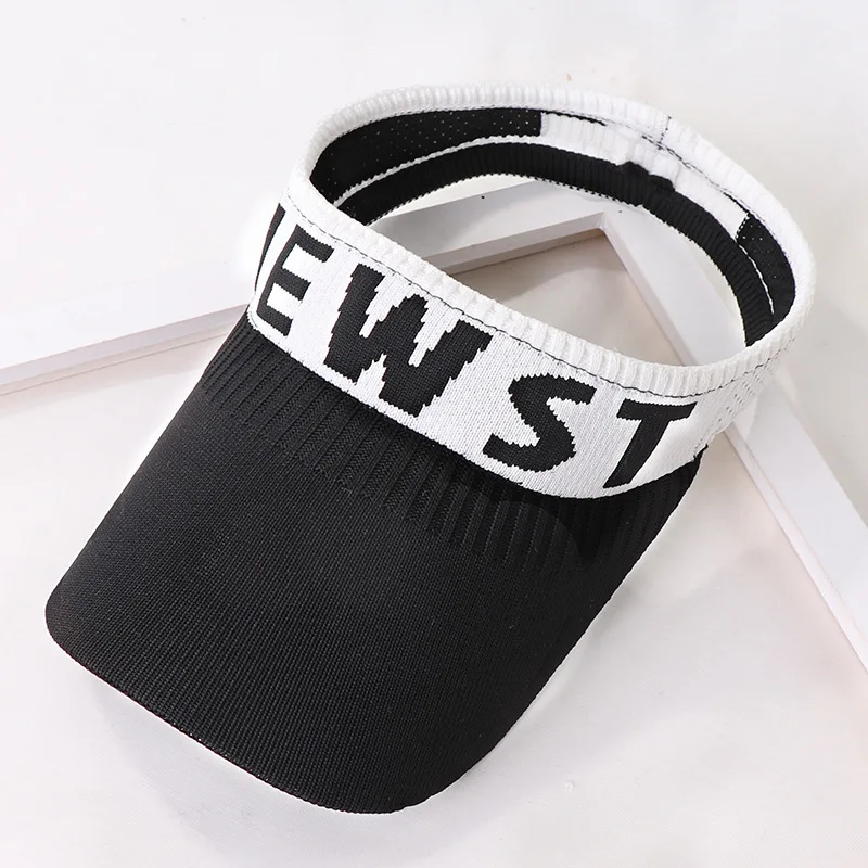 ELLEWIN Custom Embroidery Golf Walking Girl Caps Tennis Empty Top Hats Sun Visors Hat for Women