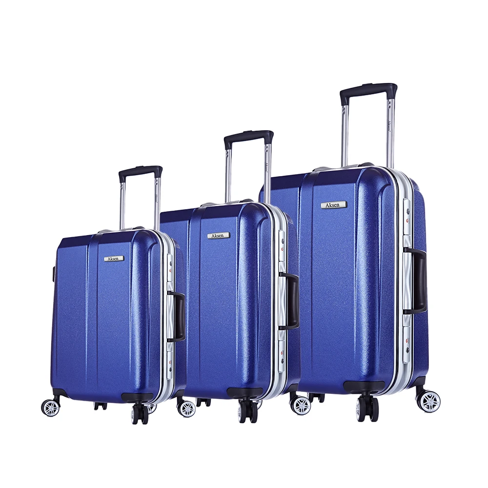Factory Direct Price Tsa lock PC Aluminium Cabin Travel Trolley Case set 3pcs suitcases luggage sets